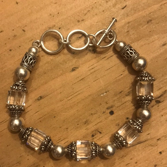 Silpada Swarovski Crystal and Sterling Silver Beaded Bracelet B0912. - Picture 1 of 3